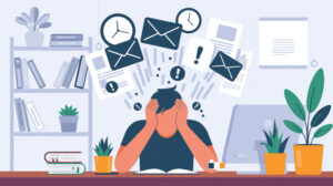 Employé en situation de stress au travail