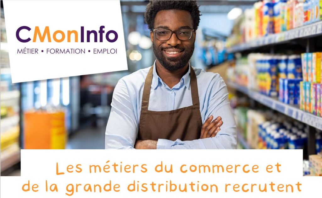 Visuel CMonInfo portant sur la grande distribution.