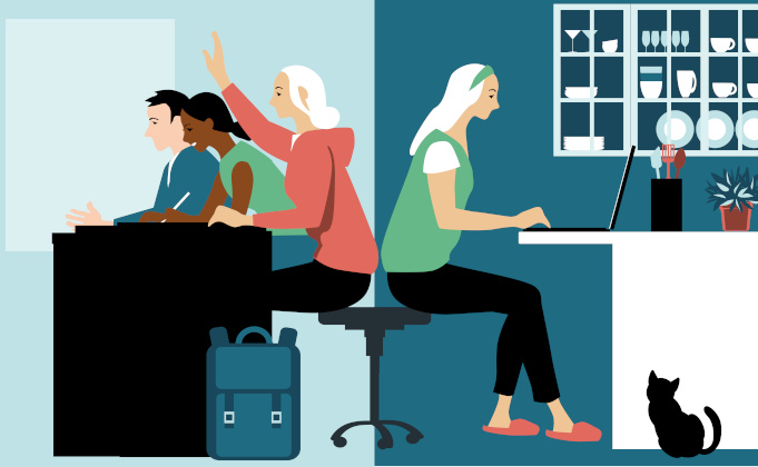 Le présentiel est la modalité de formation la plus utilisée mais le format hybride se développe.